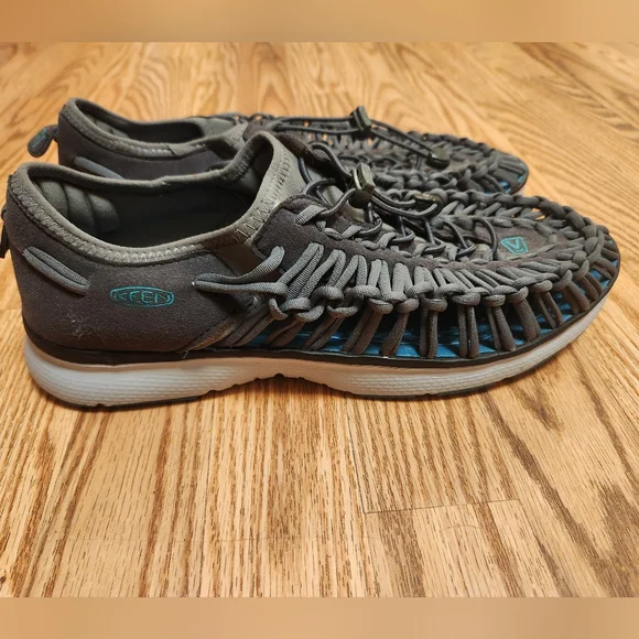 Keen | Shoes | Keen Mens Uneek 3 Charcoal And Teal Woven  display picture 2
